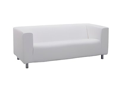 Double White Sofa