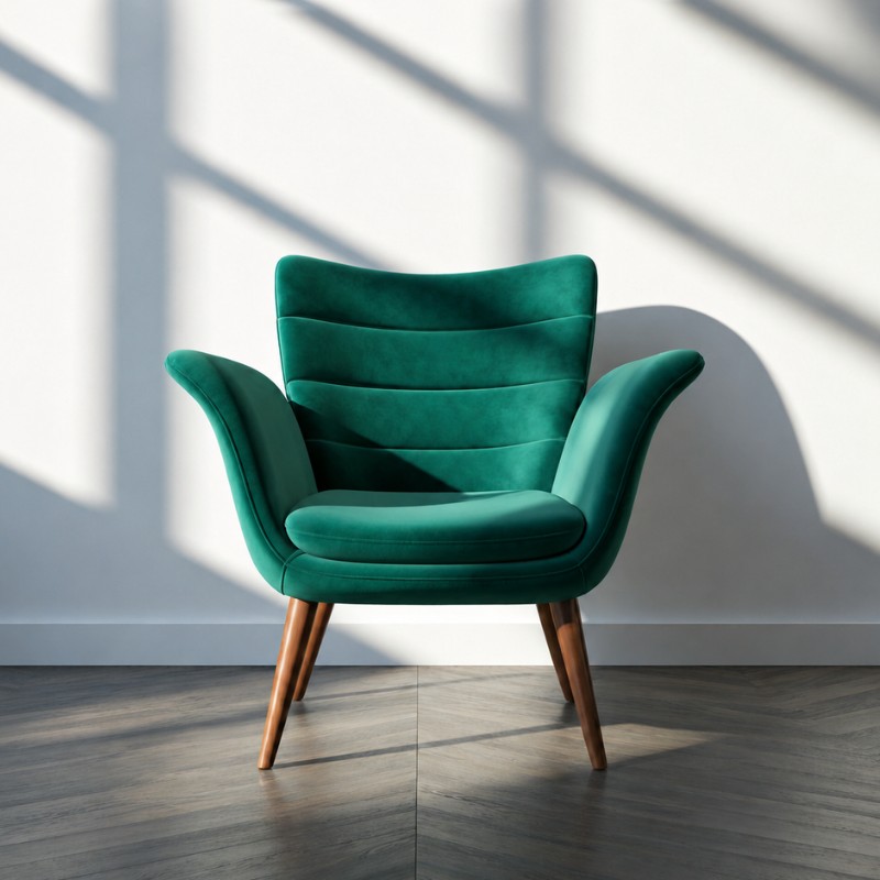 Serene Velvet Lounge Chair